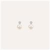 Stroili Orecchini Lobo Silver Pearls Argento Rodiato Perla sintetica Cubic Zirconia