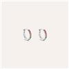 Stroili Orecchini A Cerchio Silver Rainbow Argento Rodiato Cubic Zirconia