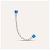 Stroili Mono Orecchino Lobo Punto Luce Silver Rainbow Argento Rodiato Cubic Zirconia
