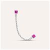 Stroili Mono Orecchino Lobo Punto Luce Silver Rainbow Argento Rodiato Cubic Zirconia