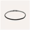Stroili Bracciale Tennis Gentleman Argento Nero Cubic Zirconia