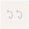 Stroili Orecchini A Cerchio Silver Rainbow Argento Rodiato Cubic Zirconia