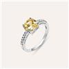 Stroili Anello Solitario Silver Rainbow Argento Rodiato Cubic Zirconia
