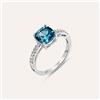 Stroili Anello Solitario Silver Rainbow Argento Rodiato Cubic Zirconia