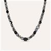 Stroili Collana Man Code Acciaio Antracite Labradorite