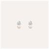 Stroili Orecchini Lobo Silver Pearls Argento Bianco Perla sintetica Cubic Zirconia