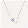 Stroili Collana Silver Pearls Argento Rodiato Perla sintetica Cubic Zirconia
