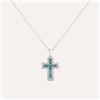 Stroili Collana Elizabeth Crown Oro Bianco Smeraldo Diamante