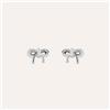 Stroili Orecchini Lobo Fiocco Silver Baby Argento Rodiato Cubic Zirconia