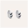 Stroili Orecchini A Cerchio Silver Shine Argento Rodiato Cubic Zirconia