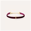 Stroili Choker Rosa Radiance Velluto Burgundy Acciaio Dorato
