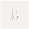 Stroili Orecchini Pendenti Crystal Gold Oro Giallo Cristallo
