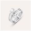 Stroili Anello Contrarie Moonlight Acciaio Cristallo