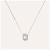 Stroili Collana Acquamarina Oro Bianco Acquamarina Diamante