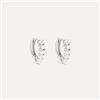 Stroili Orecchini A Cerchio Silver Elegance Argento Rodiato Cubic Zirconia