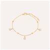 Stroili Bracciale Radiance Acciaio Dorato Cristallo