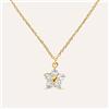 Stroili Collana Radiance Acciaio Dorato Cristallo