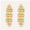 Stroili Orecchini Pendenti Panther Chain Radiance Acciaio Dorato