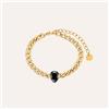 Stroili Bracciale Catena Radiance Acciaio Dorato Cristallo