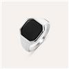 Stroili Anello Chevalier Man Code Acciaio Onice