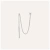 Stroili Mono Orecchino Pendente Silver Moments Argento Rodiato Cubic Zirconia