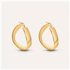 Stroili Orecchini A Cerchio Silver Collection Argento Dorato