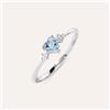 Stroili Anello Solitario Acquamarina Oro Bianco Acquamarina Diamante