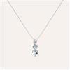 Stroili Collana Trilogy Acquamarina Oro Bianco Acquamarina Diamante