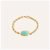 Stroili Bracciale Catena Radiance Acciaio Dorato Amazzonite