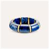 Stroili Bangle Elastico Radiance Acciaio Dorato Acrilico Blu