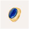 Stroili Anello Fascia Radiance Acciaio Dorato Lapislazzuli