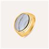 Stroili Anello Fascia Radiance Acciaio Dorato Agata
