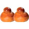 Gocce di Sicilia 2 Mini Brioche Siciliane col Tuppo - La classica "brioscia" in una versione più piccola - Gocce di Sicilia