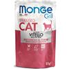 Monge Grill Sterilised Bocconcini Vitello 85 gr Bustina Per Gatti