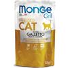 Monge Grill Sterilised Bocconcini Galletto 85 gr Bustina Per Gatti