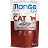 Monge Grill Adult Bocconcini Agnello 85 gr Bustina Per Gatti