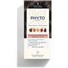 Phyto Color Kit 3 Castano Scuro Latte Rivelatore 50 Ml + Crema Colorante 50 Ml + Maschera Protettiva Colore 12 Ml + Guanti