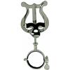 GEWA Porta spartiti da marcia Bb-Clarinetto - Nichelato - Grande Lira - 2 Pulsan