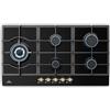 Klarstein Victoria Piano Cottura a Gas 90 cm - 5 Fuochi, Integrato 11100 W, Incasso in Acciaio Inox, adatto per Wok, Gas GPL