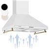 Klarstein Cappa Aspirante 60 cm ad Angolo, Cappa Cucina con Aspirazione Smart Silenziosa, Filtro Antigrasso per Cappa in Alluminio Lavabile in Lavastoviglie, Flusso d'Aria 630m³/h, Illuminazione LED