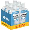 Listerine Advanced White Milder Gusto 6 x 500 ml, collutorio per la rimozione dei più ostinati
