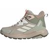 adidas Donna Terrex Anylander Leather Mid Climaproof Hiking Shoes, Wonder Alumina/off White/Halo Green, 40 EU