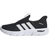 adidas Uomo Cloudfoam Flex Slip On Shoes, Core Black/Grey Six/Core Black, 42 2/3 EU