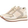 GIOSEPPO Sneakers off-white monocolore da donna lellig con zeppa interna