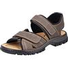 Rieker 25051, Sandali a punta chiusa Uomo, Braun Tabak Schwarz 27, 42 EU