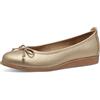Marco Tozzi Ballerine da Donna in Pizzo Rotondo con Fiocco, Gold, 37 EU