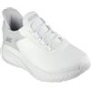 Skechers Uomo Bobs Squad Chaos Tough Walk Slip-In ALLENATRICE, Off White Mesh, 46 EU