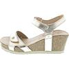 Panama Jack Sandalo da donna Julia Shine Wedge, Oro B003, 40 EU