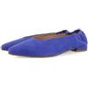 GIOSEPPO Ballerine in pelle blu con punta sottile e tacco increspato per donna GAGEAC, blu, 36 EU