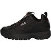 Fila Disruptor Wmn, Sneaker Donna, Black Black 302, 38 EU